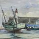 Le port d’Erquy par Maurice Bernard (1927-2005) - 57x65.5cm