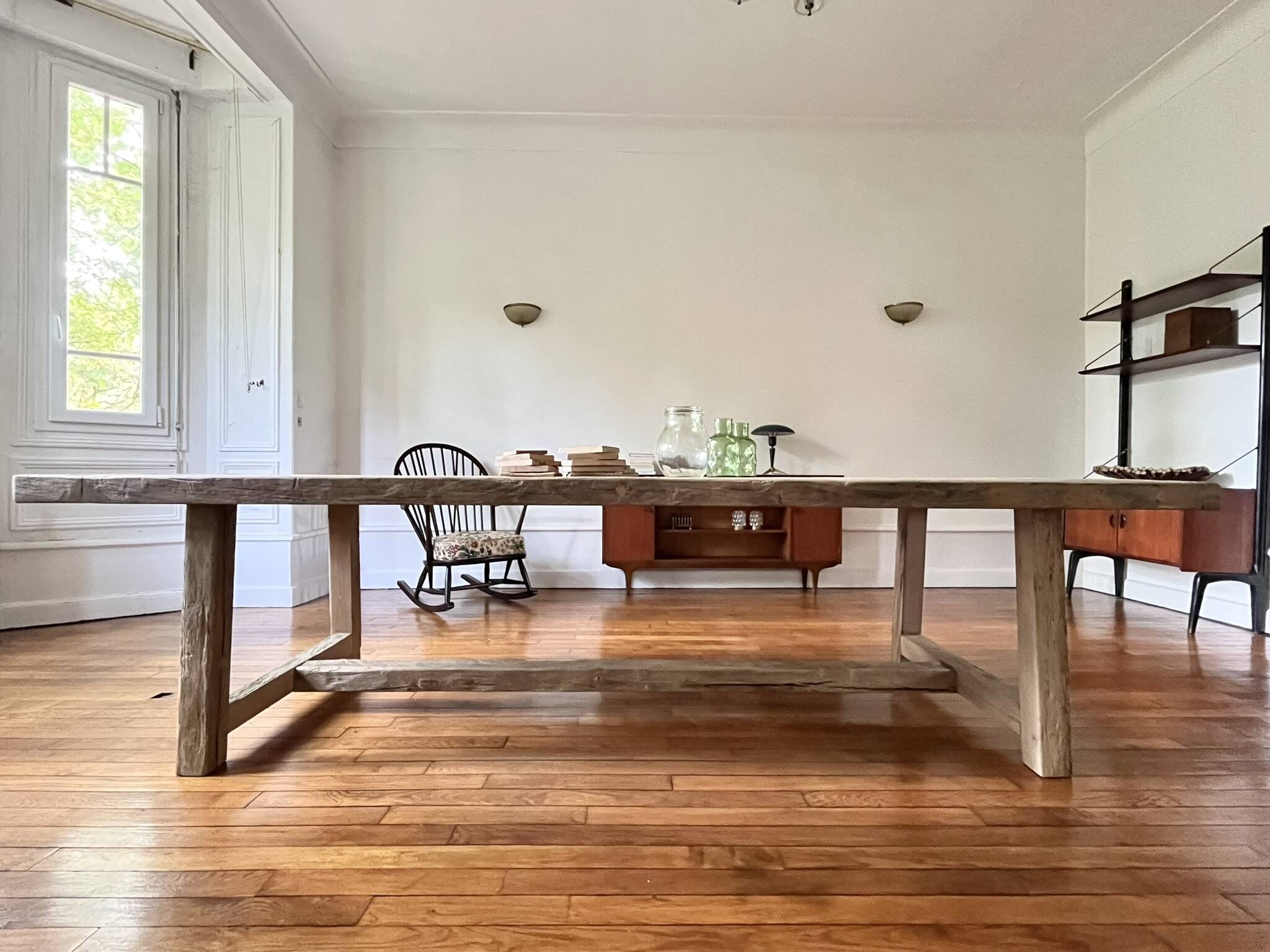Table de ferme ancienne - Founder en Chêne Massif 200 cm de long