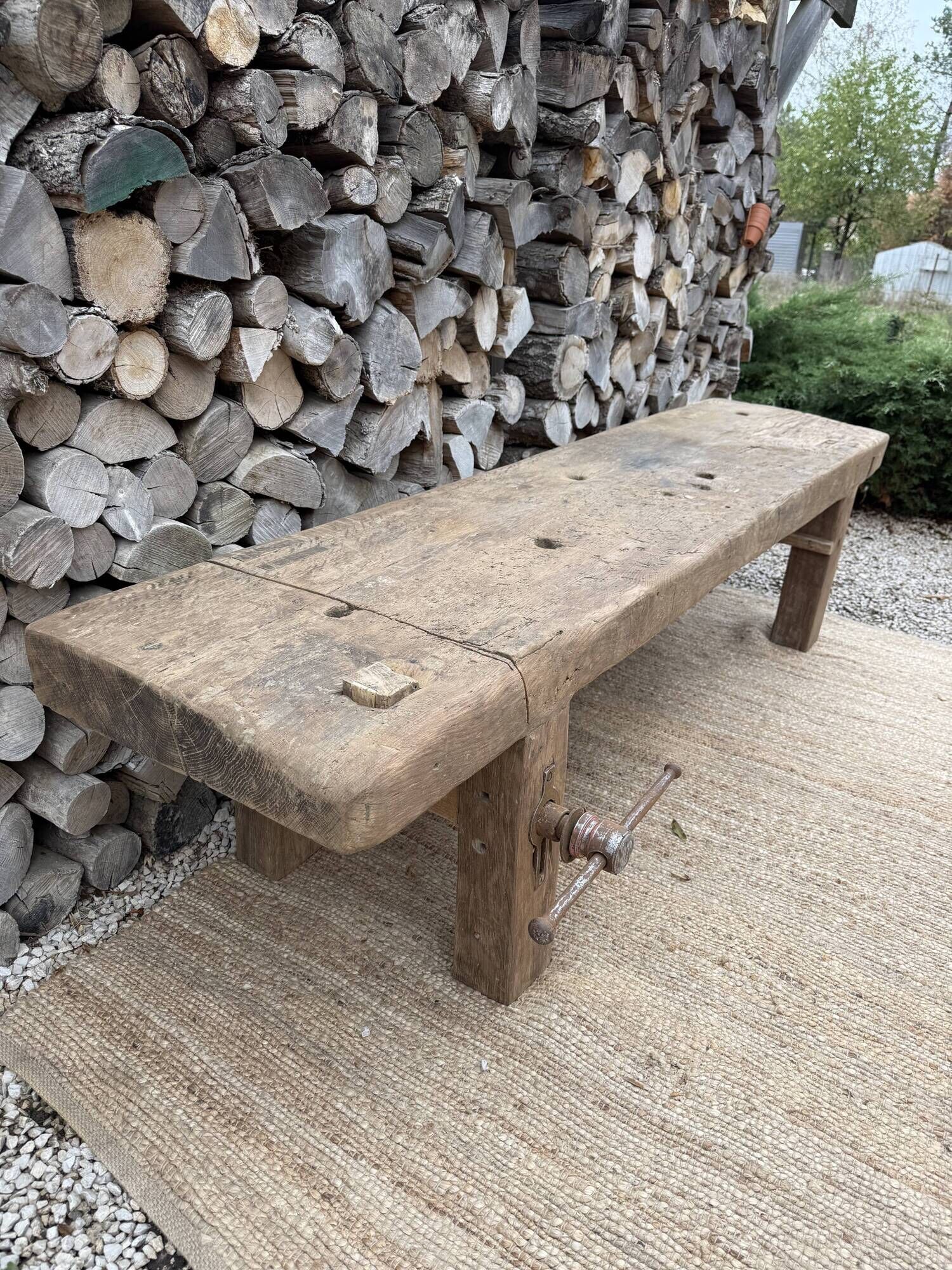 low carpenter's bench / TV stand bench