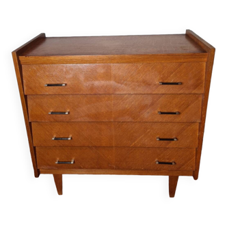 Vintage Oak Chest of Drawers from the 60s