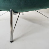 Karl Ekselius for Pastoe FM31 velvet lounge chairs, The Netherlands 1959