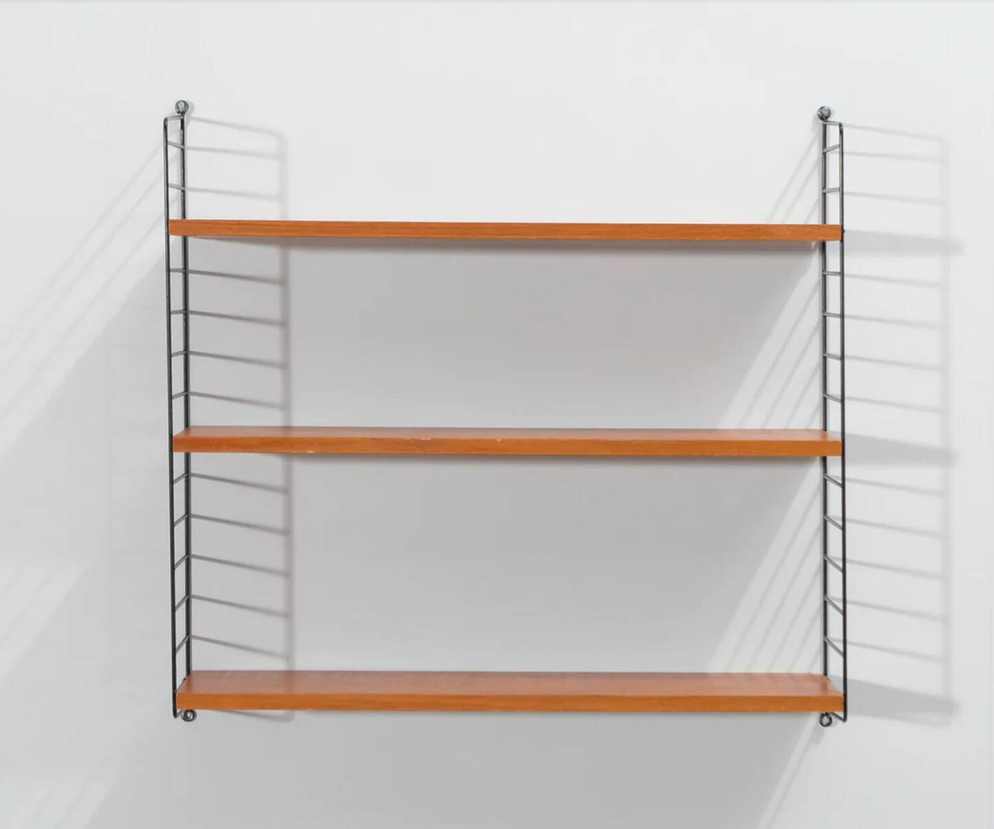 Teak “string” wall shelf, Sweden, 1950