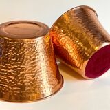 HAMMERED COPPER CACHE-POTS 1960s