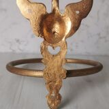 Brass swan head towel rack