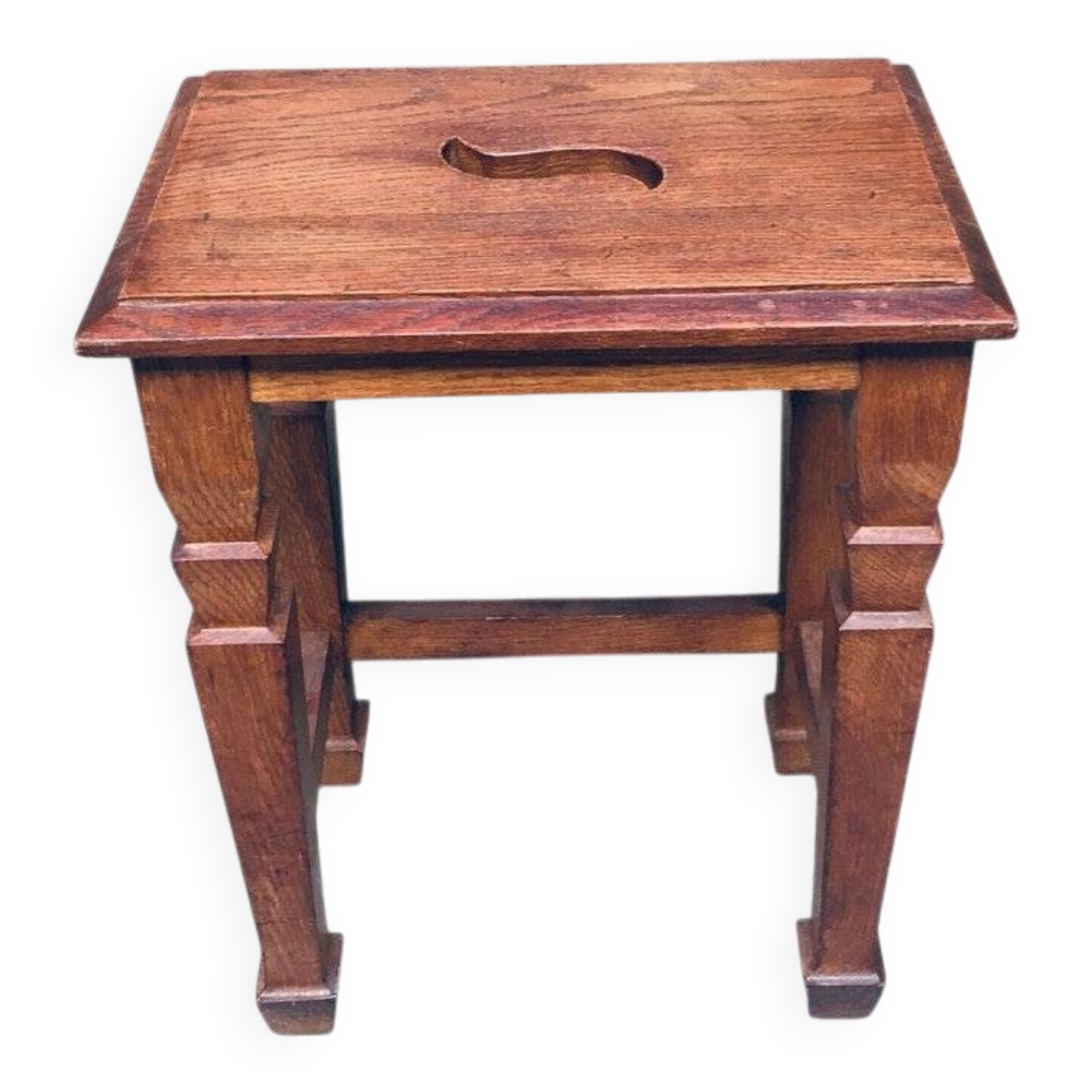 Set of Dutch Art Deco S Handle Stools, 1930s