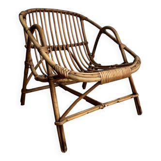 RATTAN BASKET CHAIR FOR CHILDREN