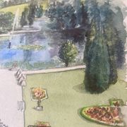 Illustration « jardin à la française « sous verre