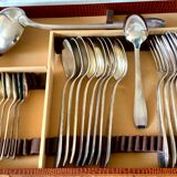 Housewife 24 pieces silver metal