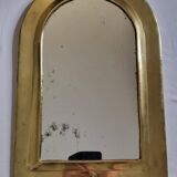 Vintage Moroccan Brass Mirror, Arch Shape, 43 x 29 cm