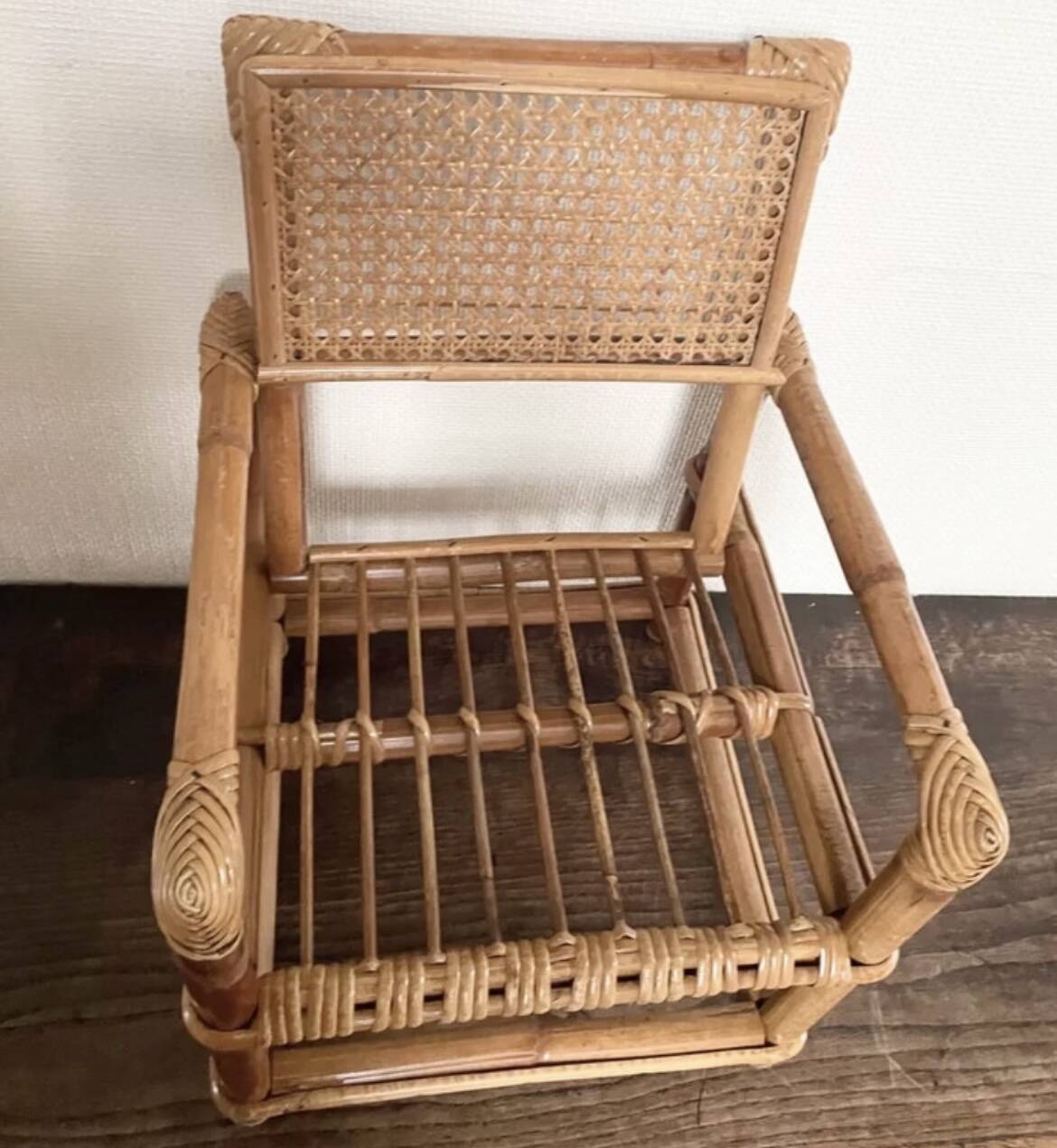 Child's rattan armchair