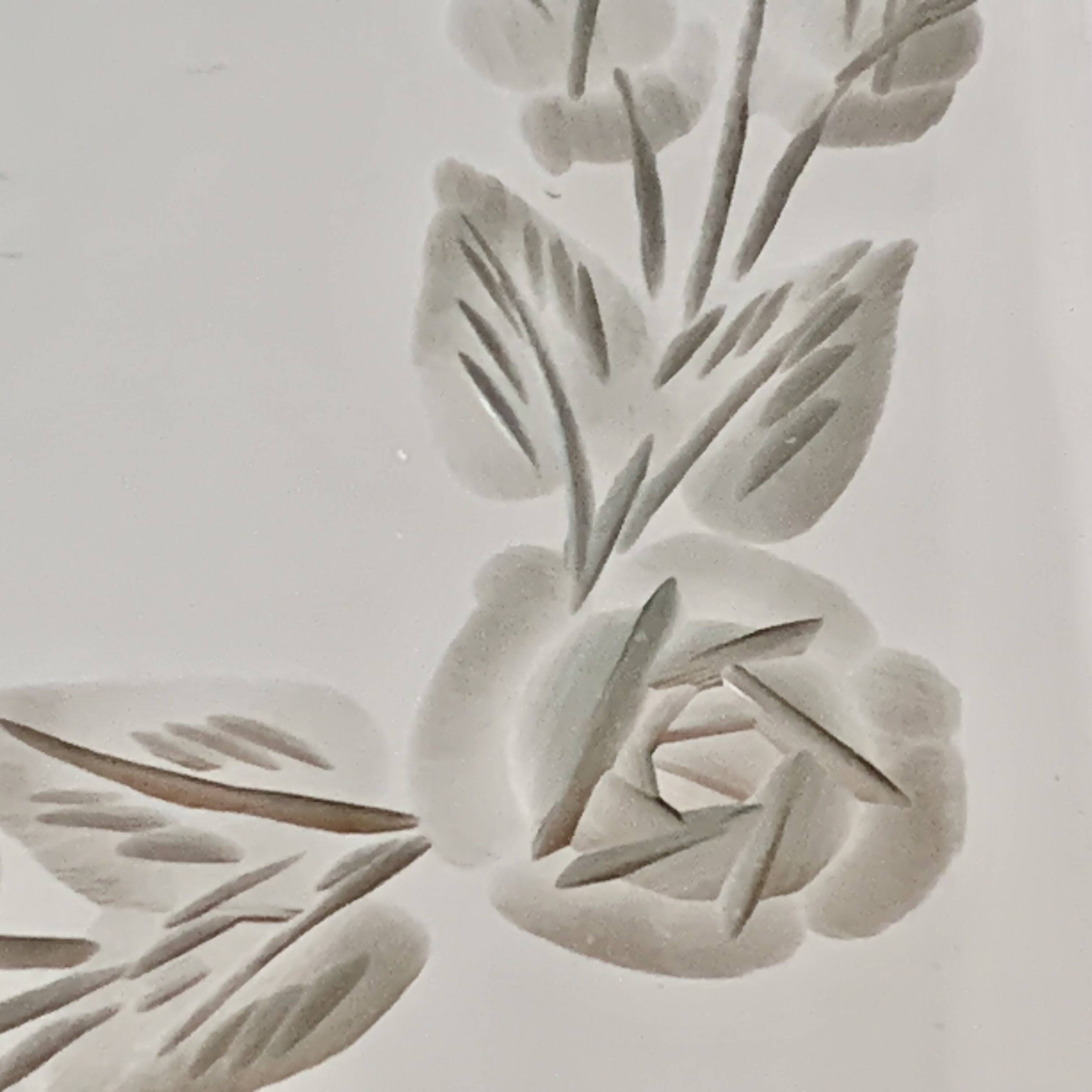 Art Deco mirrored tray with wooden handles