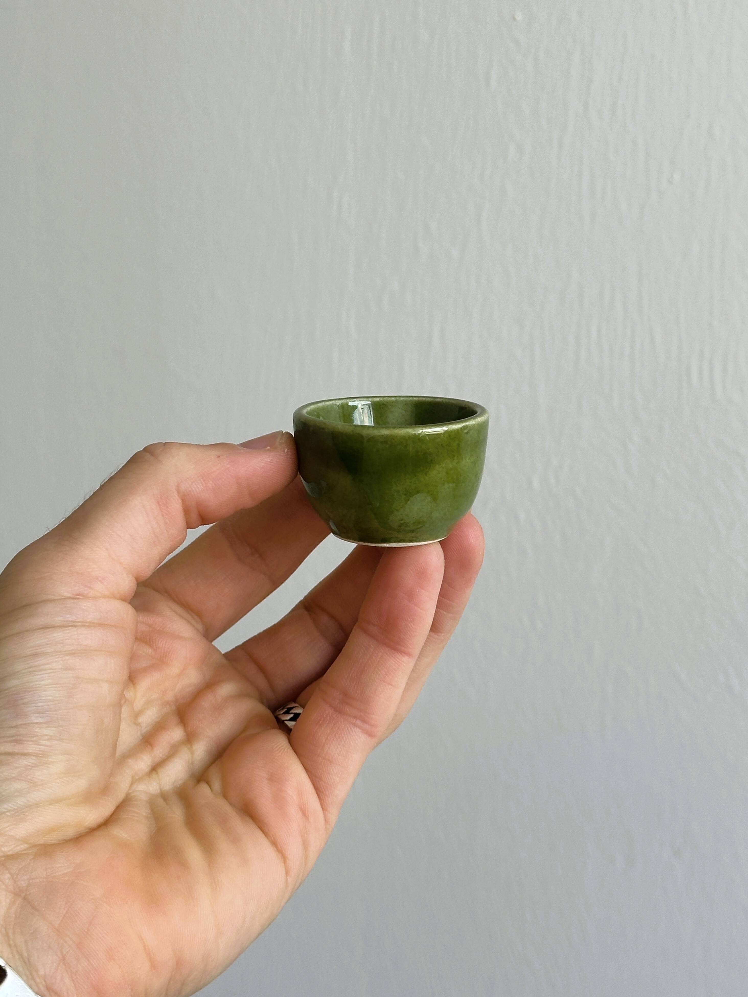 Set of 35 vintage enameled stoneware snail molds