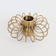 Vintage Brass Spiral Candle Holder Minimalist Midcentury Design