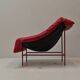 Vintage Montis Butterfly lounge chair by Gerard van den Berg in red leather