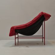 Vintage Montis Butterfly lounge chair by Gerard van den Berg in red leather