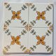 Set of 4 Vintage Portuguese Tiles 15x15 cm  Authentic Hand-Painted Majolica