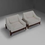 Pair of rosewood lounge chairs by Móveis Cimo, Brazil 1950s