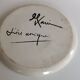 Ceramic plate by Jacques Marie, deer decoration, 1960