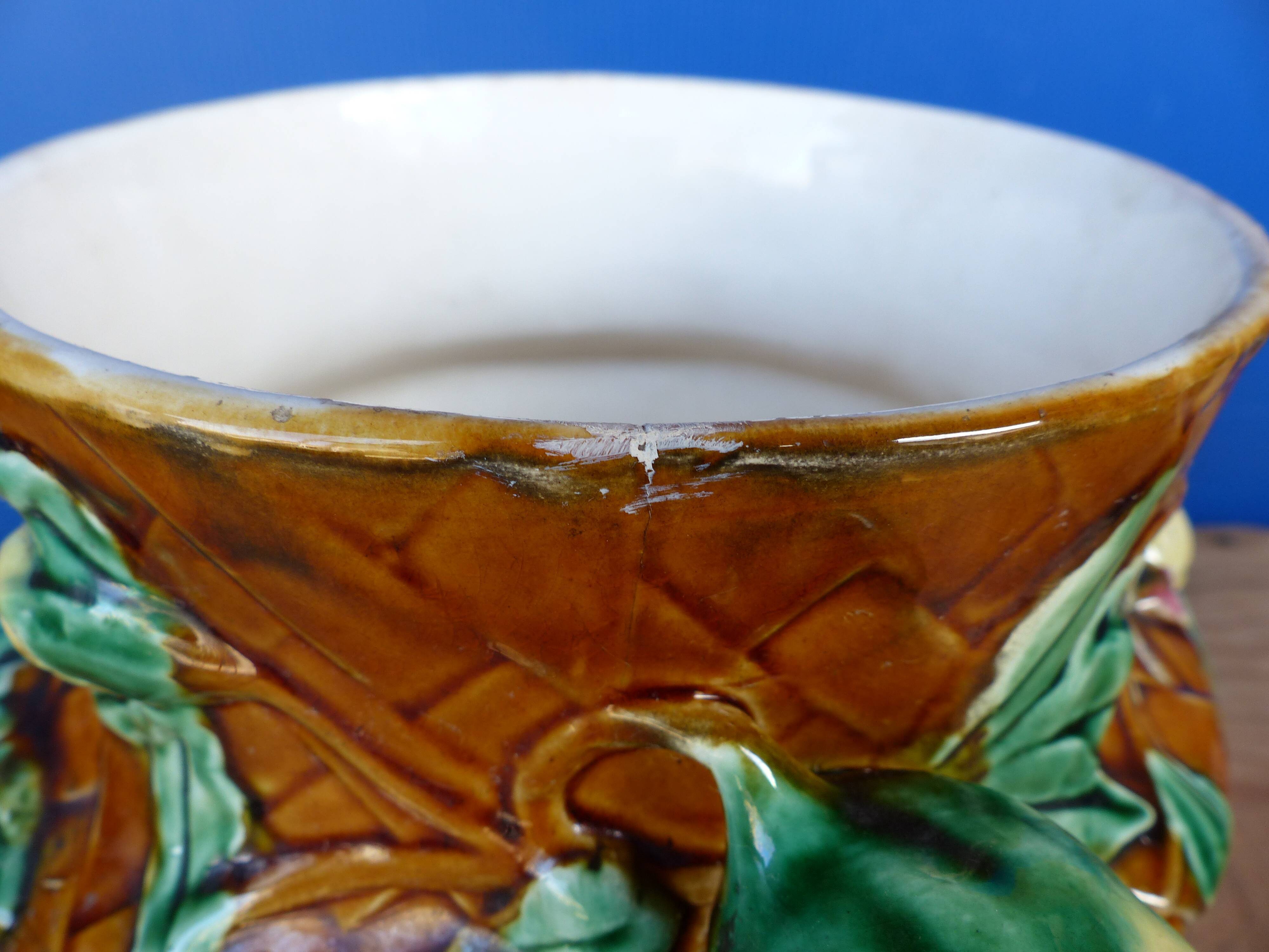 Old salins jar cover kitsch flower vase