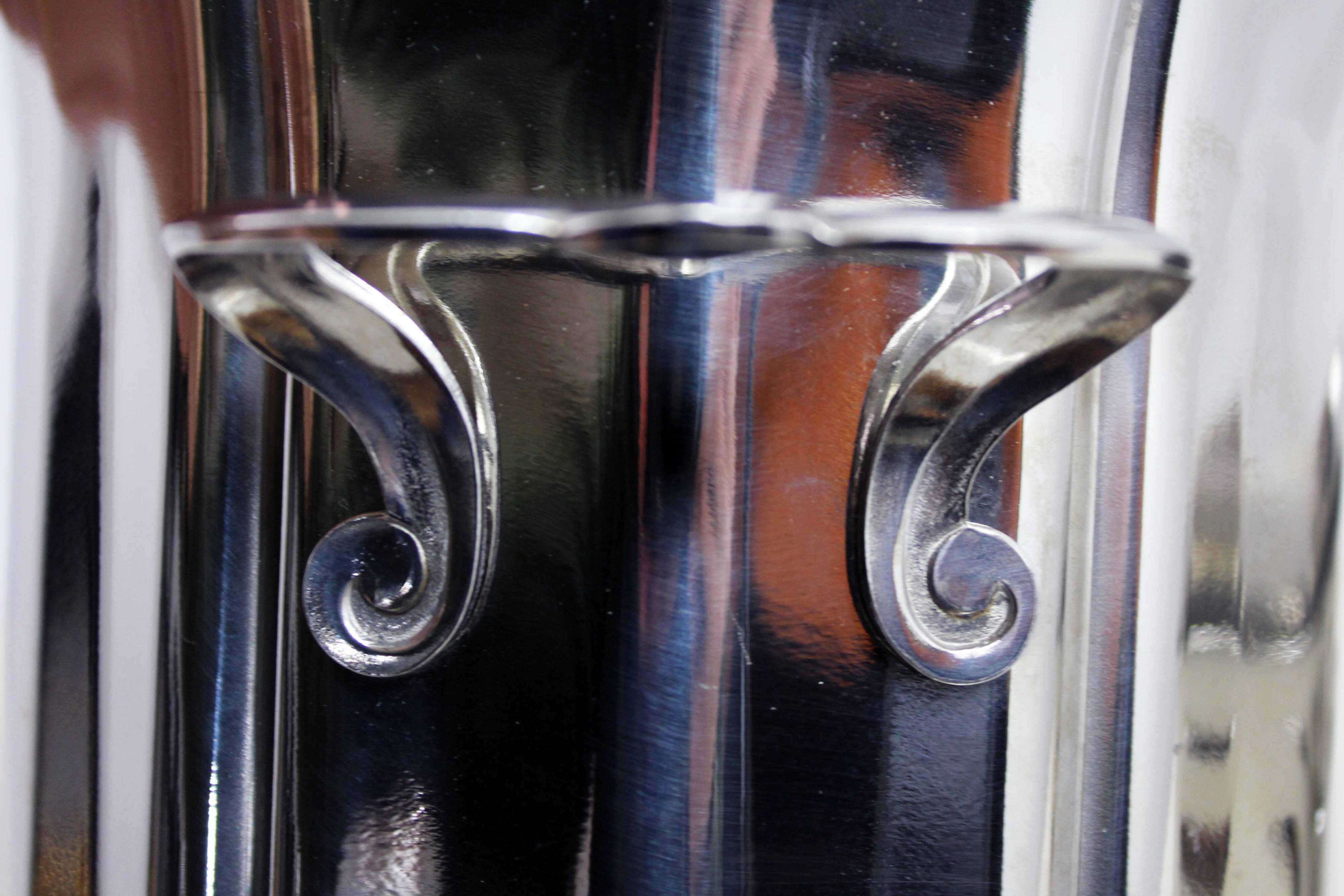 Vintage stainless steel champagne bucket and ice bucket