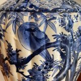 Vase chinois en blanc bleu