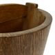 Vintage dark oak umbrella stand basket storage design 60s minimalist design