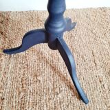 Side table blue base and raw top