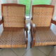 Art Deco canne chairs