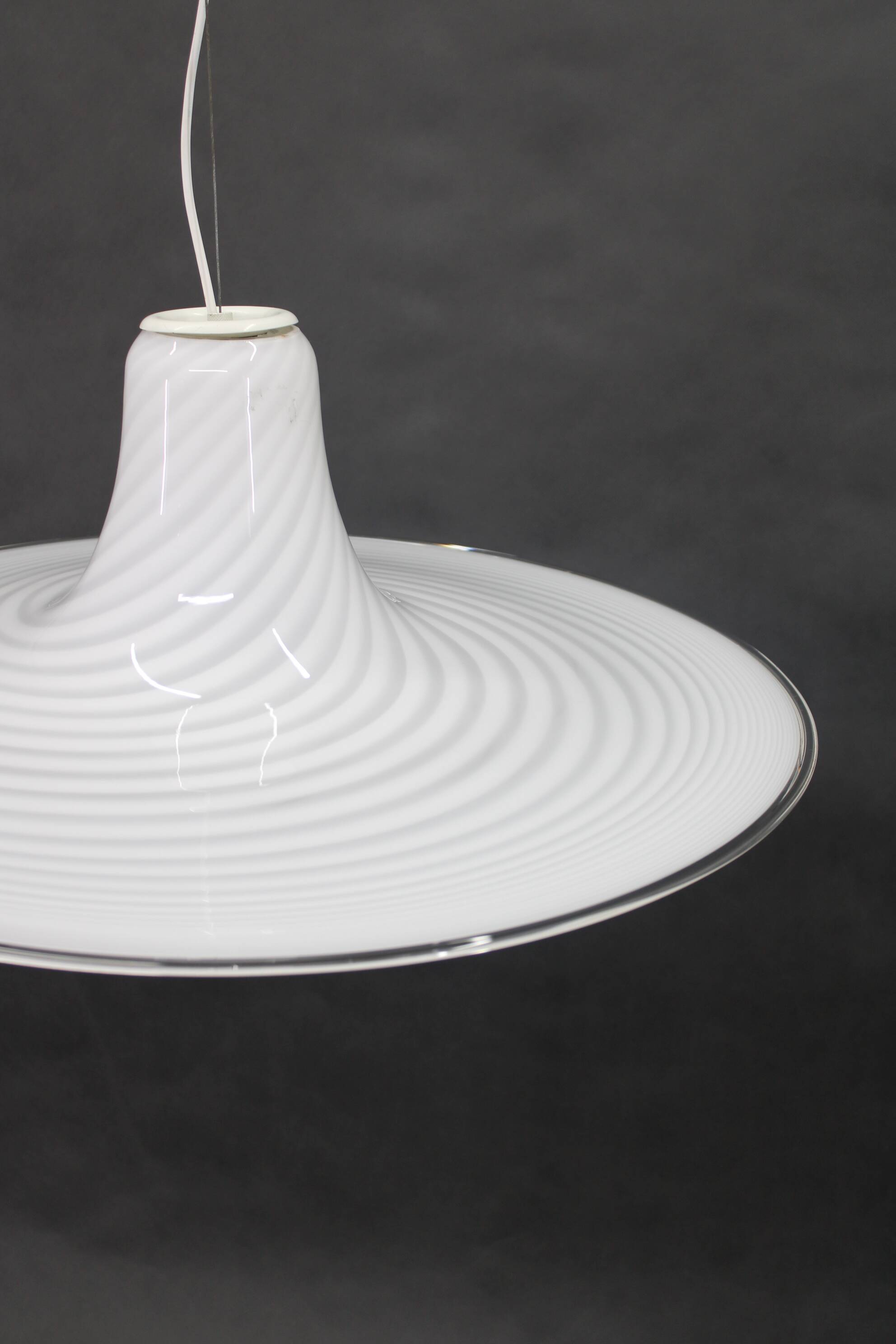 1980s Large Murano Glass Pendant Light, Italy