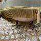 Fauteuil crapaud velours vert