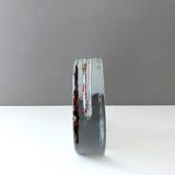 Mid Century Walther Glass Solifleur Vase, Op Art 60's