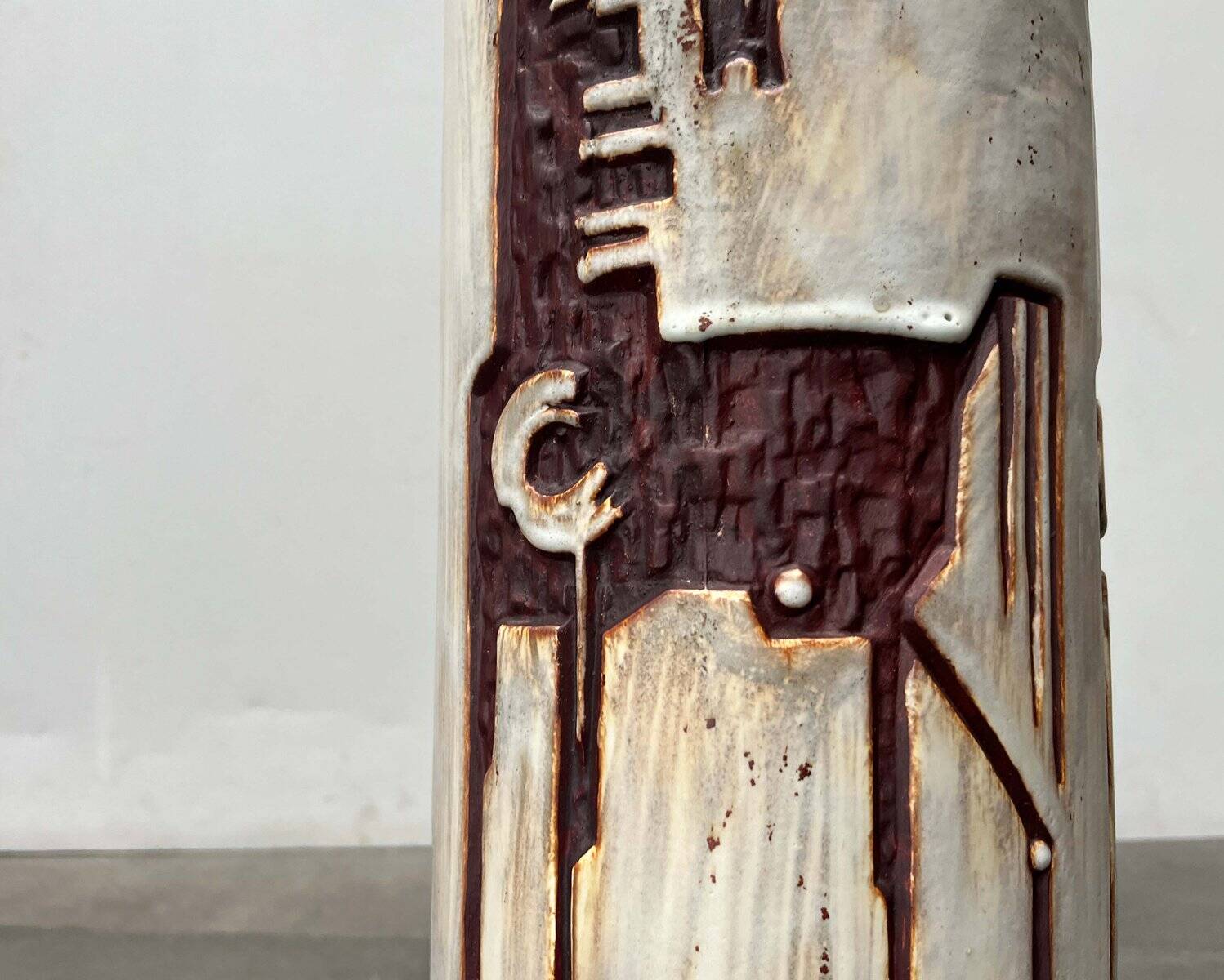 Mid-Century Modern German Studio Pottery Floor Vase by Helmut Friedrich Schäffenacker for Schäffenacker Keramik, 1960s