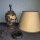 Old Japanese table lamp with Satsuma decoration.