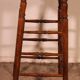 19th-century elm bar stool