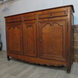 High sideboard in solid oak