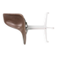 Charles & Ray Eames "La Fonda" Brown Fiberglass Chairs For Herman Miller