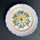Assiette ancienne faïence de Waly décor végétal XIXème