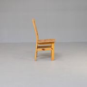 Ensemble de chaises de salle à manger en bois de pin des années 70 / 4