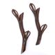 Pair of rattan coat racks, 1970s