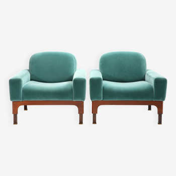 pair of "romantico" armchairs by Piero Ranzani, Elam edition 1950