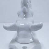 Porcelain rhinoceros design coat rack