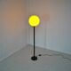 Orange globe floor lamp 1970