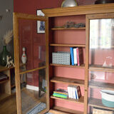 Wood and terracotta showcase