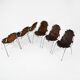 Set of 6 "Les Arcs" Chairs by Charlotte Perriand, 1960s