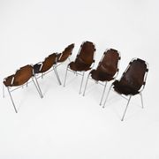 Set of 6 "Les Arcs" Chairs by Charlotte Perriand, 1960s