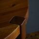 Mid-century Danish round dining table in solid pine, 1970s.