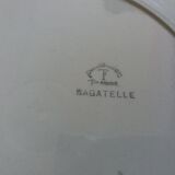 Faience dish Badonviller model Bagatelle Art Deco decoration early 20th