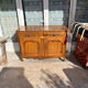 Antique sideboard in light solid wood