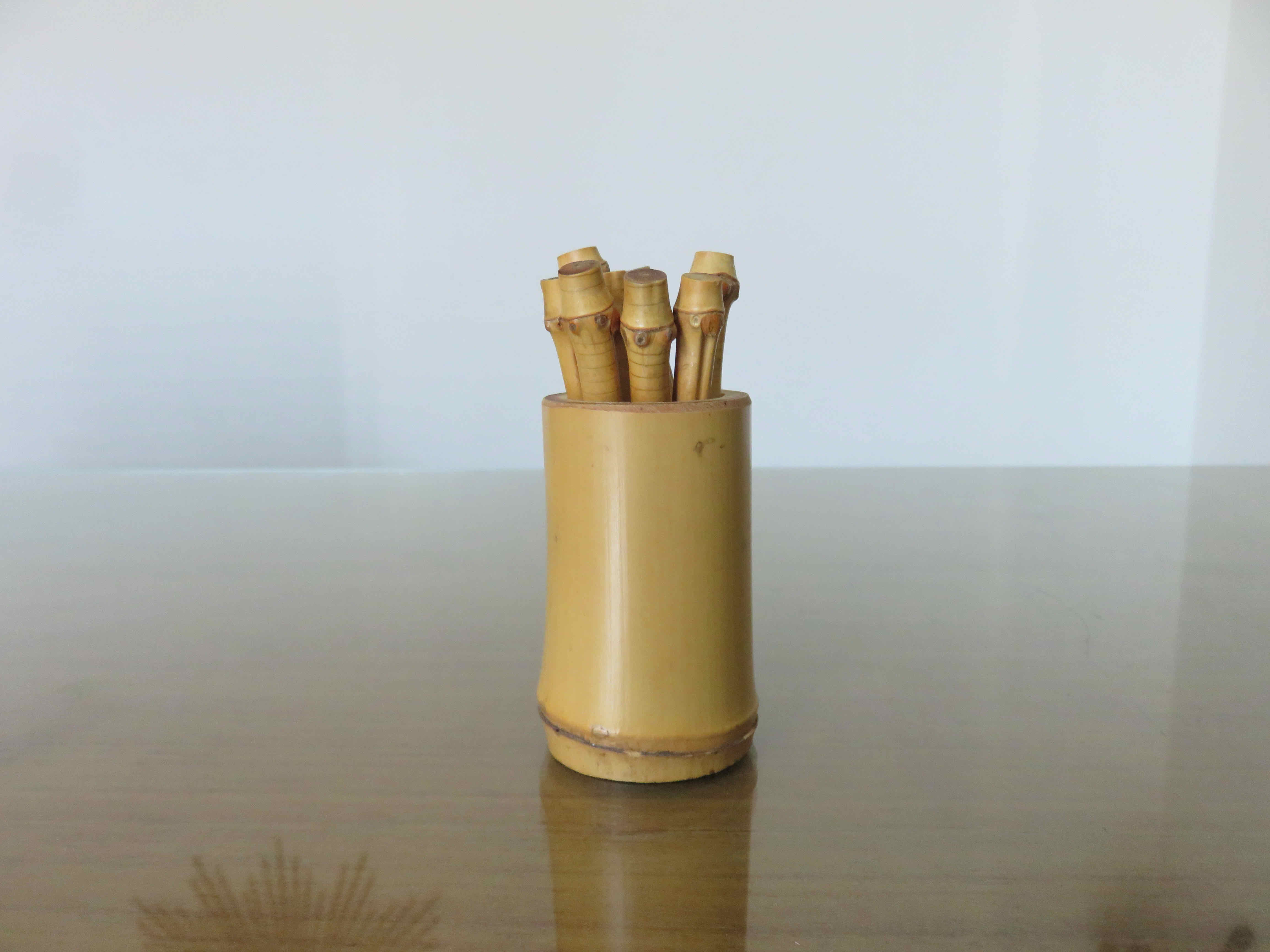 Door aperitif spades bamboo sleeves 60s 70s