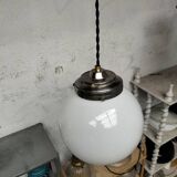 Suspension boule opaline